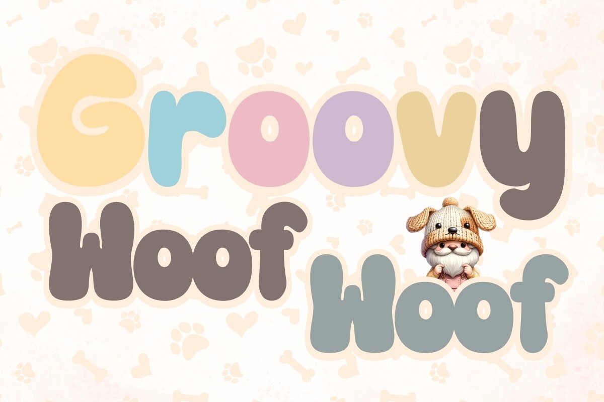 폰트 Groovy Woof Woof