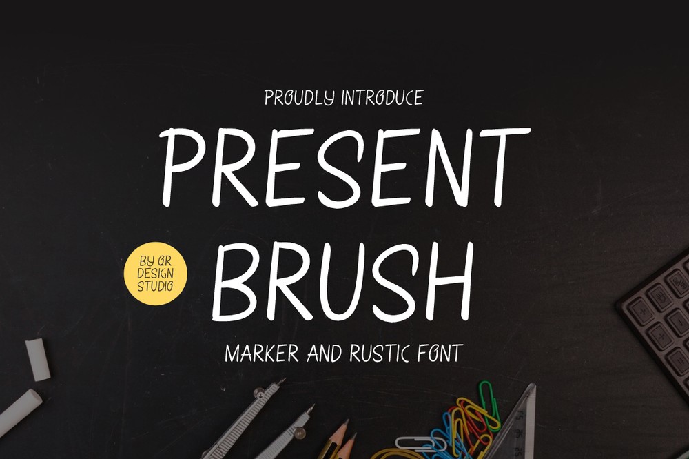 폰트 Present Brush