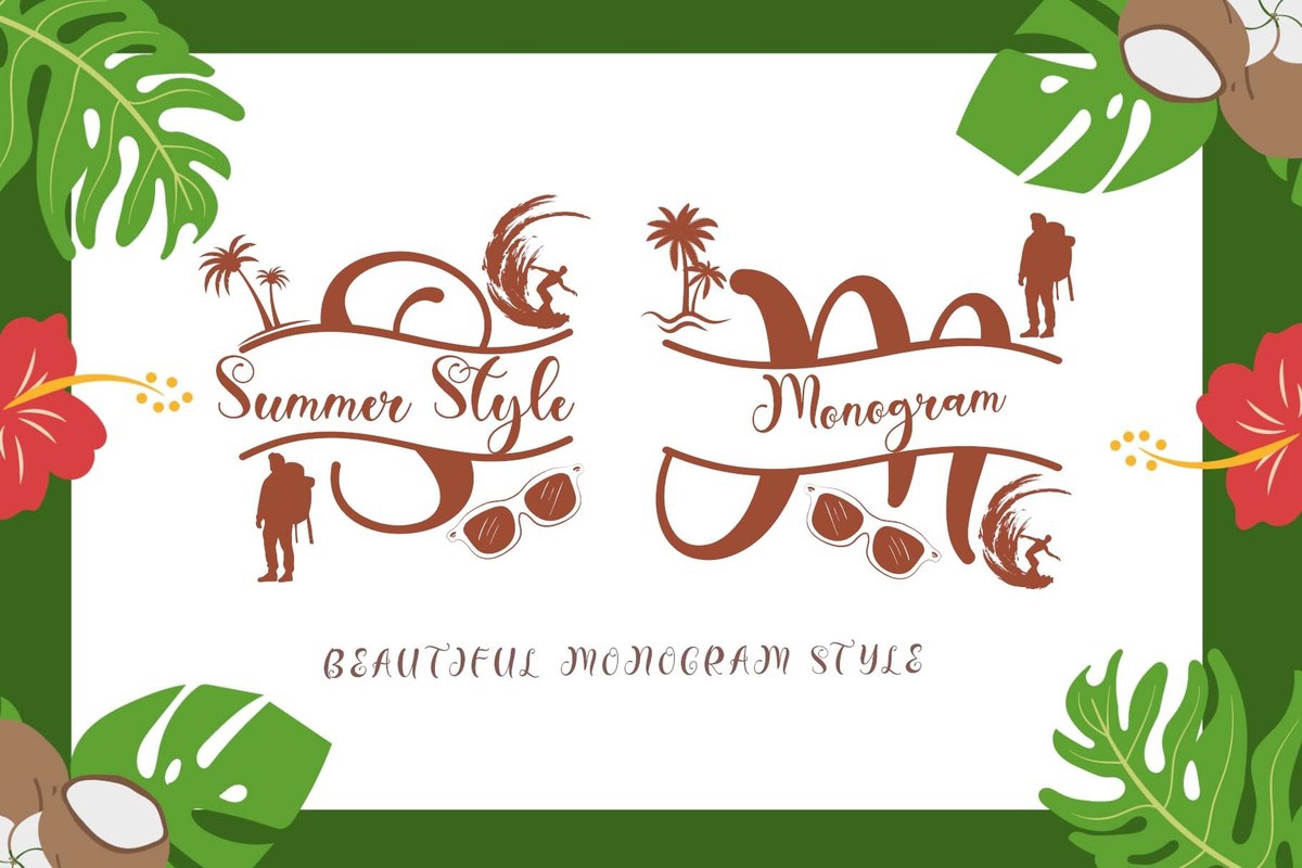 폰트 Summer Style Monogram