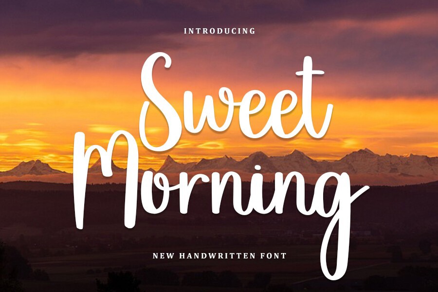 폰트 Sweet Morning