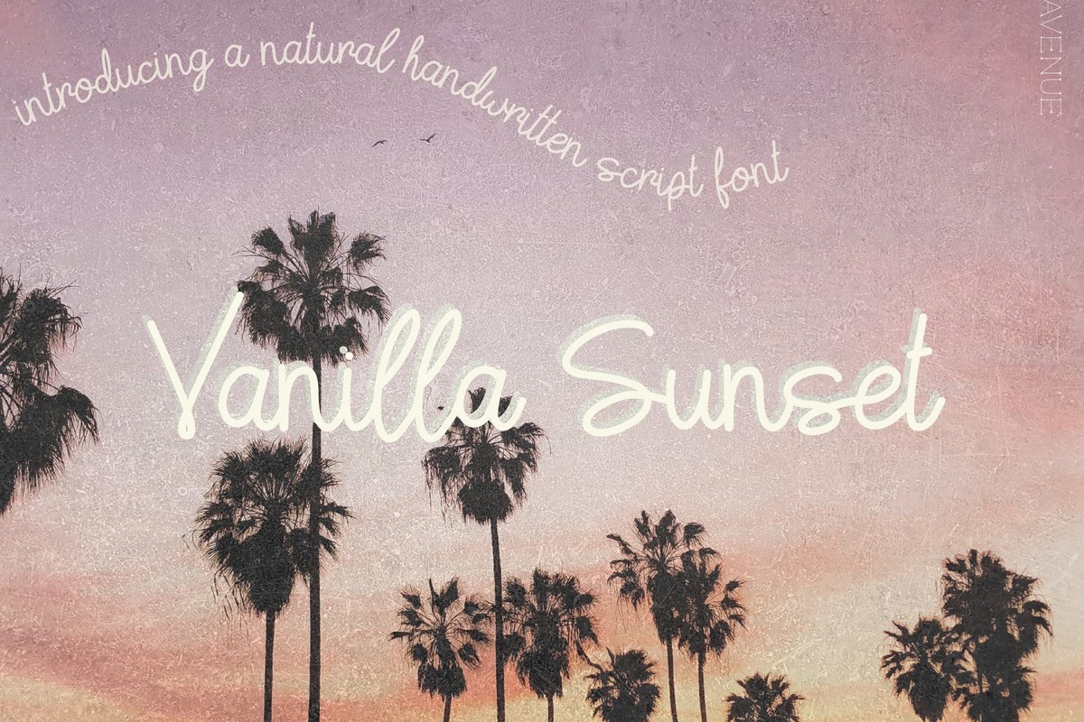 폰트 Vanilla Sunset