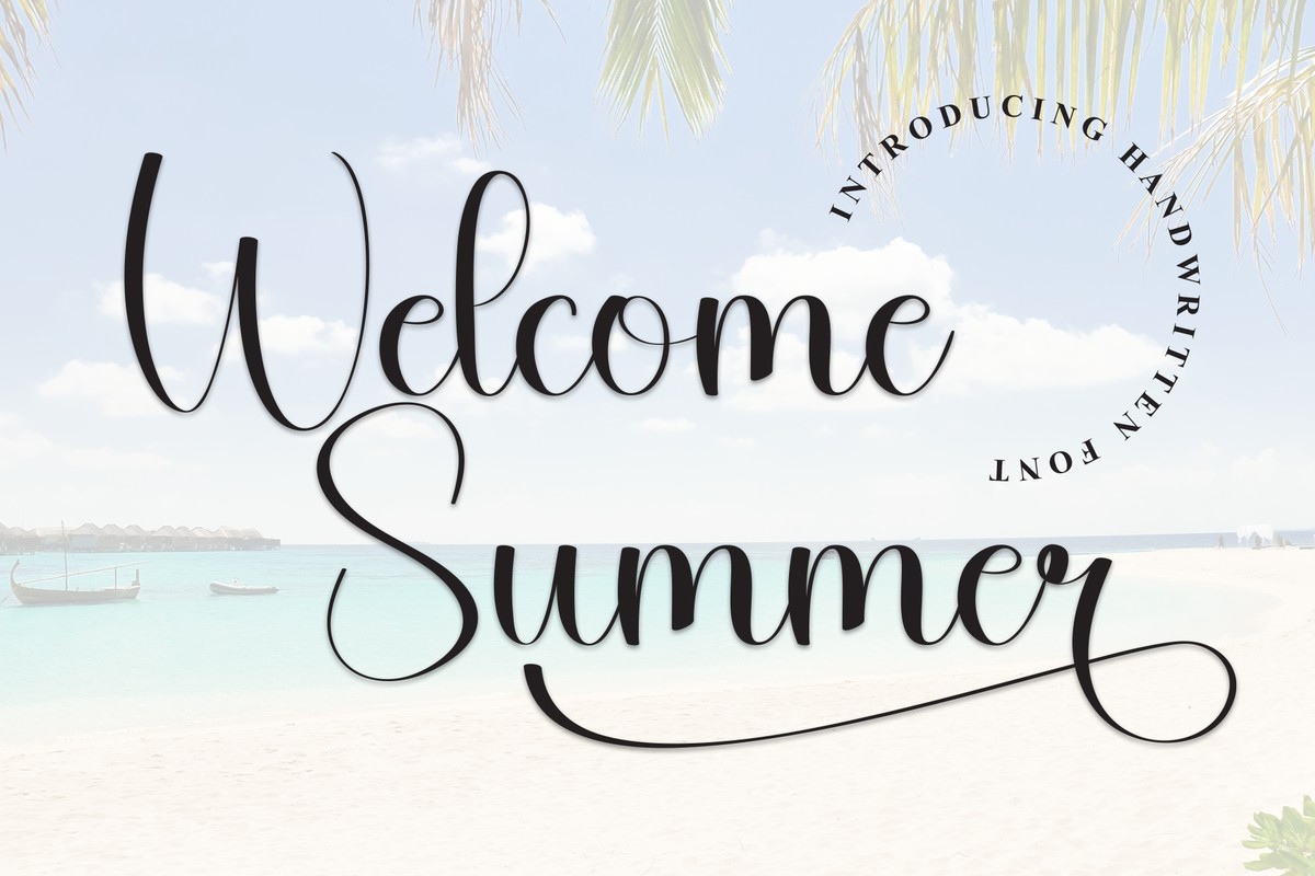 폰트 Welcome Summer