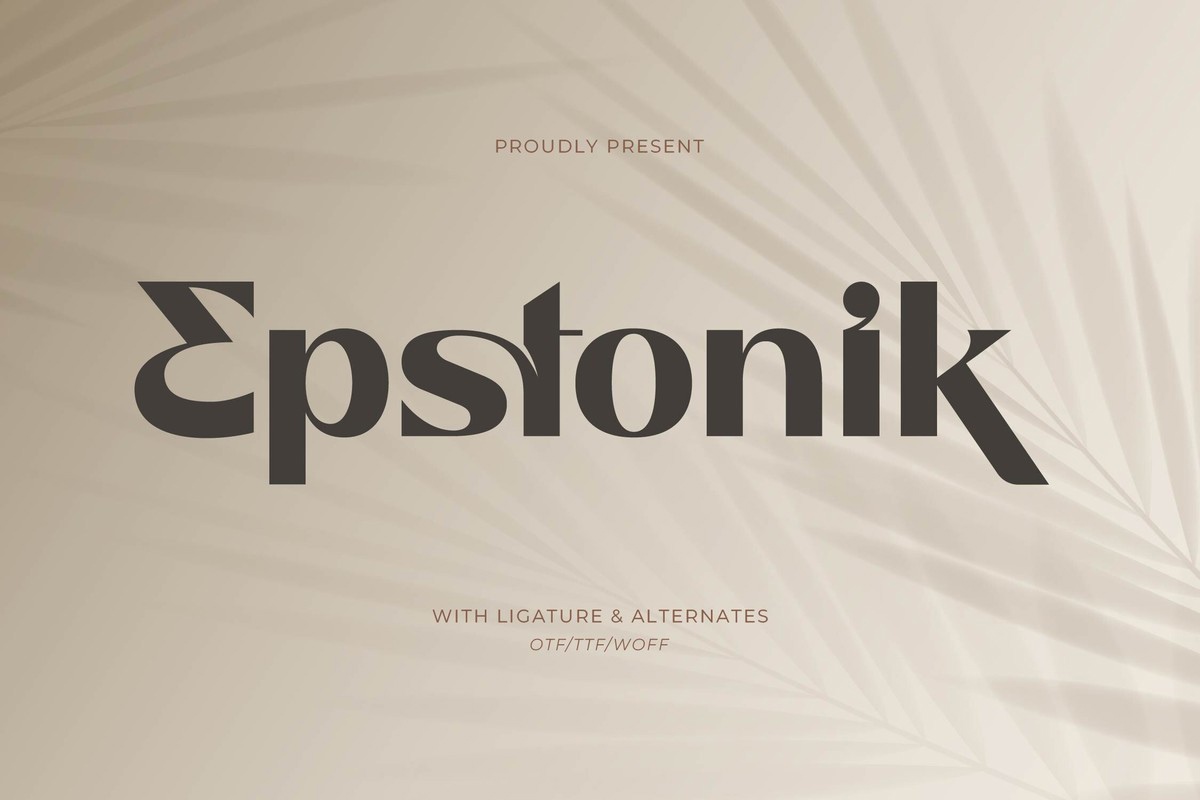 폰트 Epstonik