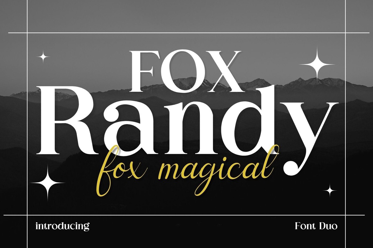 폰트 Fox Randy and Fox Magical