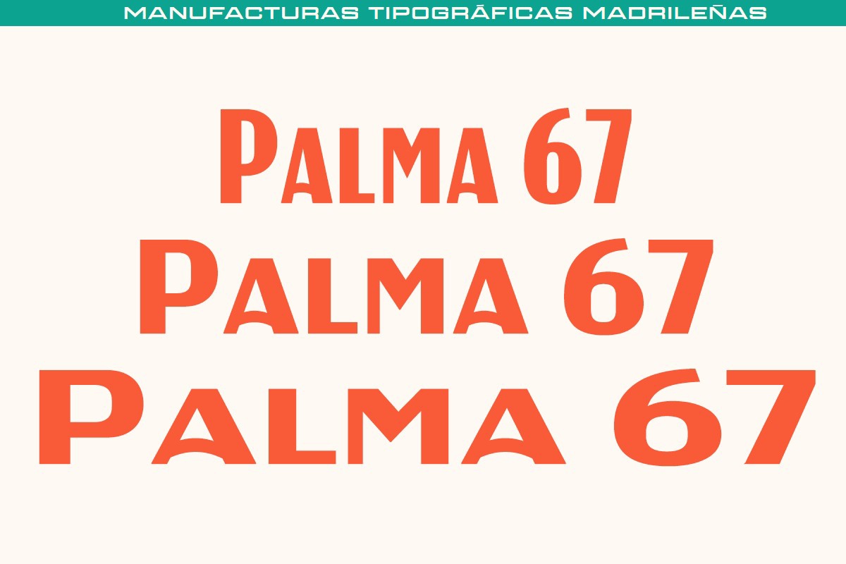 폰트 MTM Palma 67
