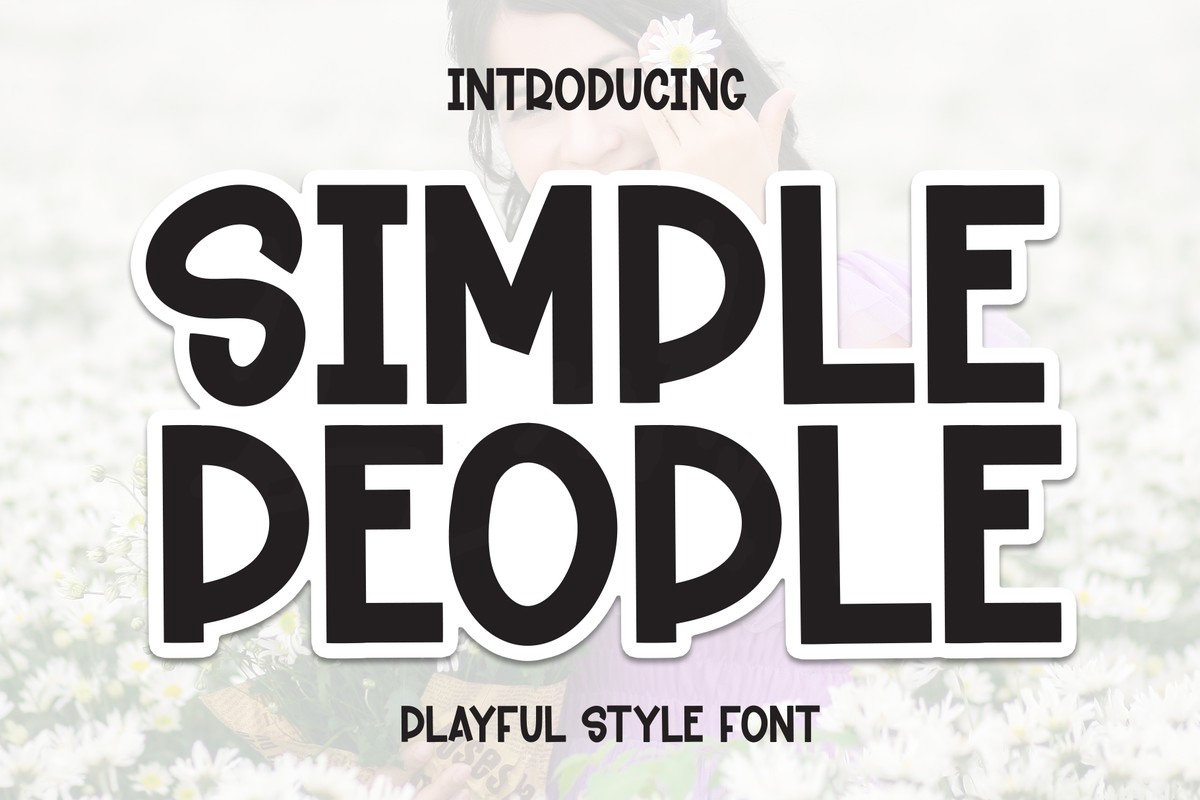 폰트 Simple People