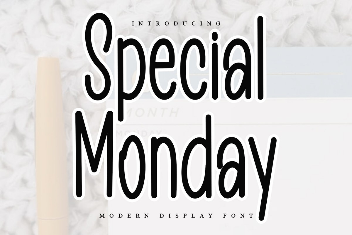 폰트 Special Monday