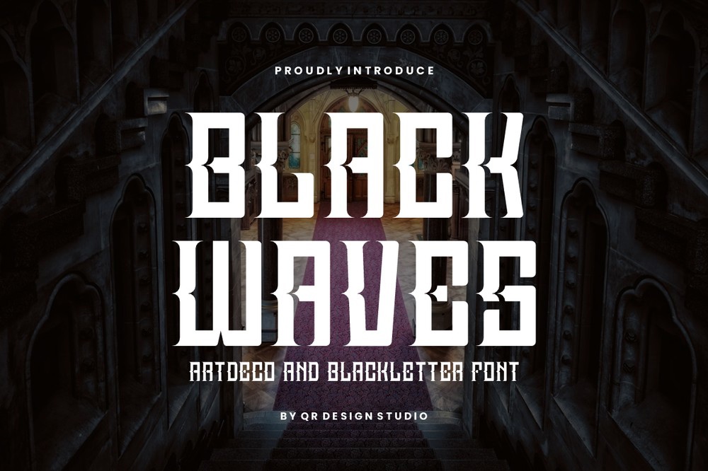 폰트 Black Waves
