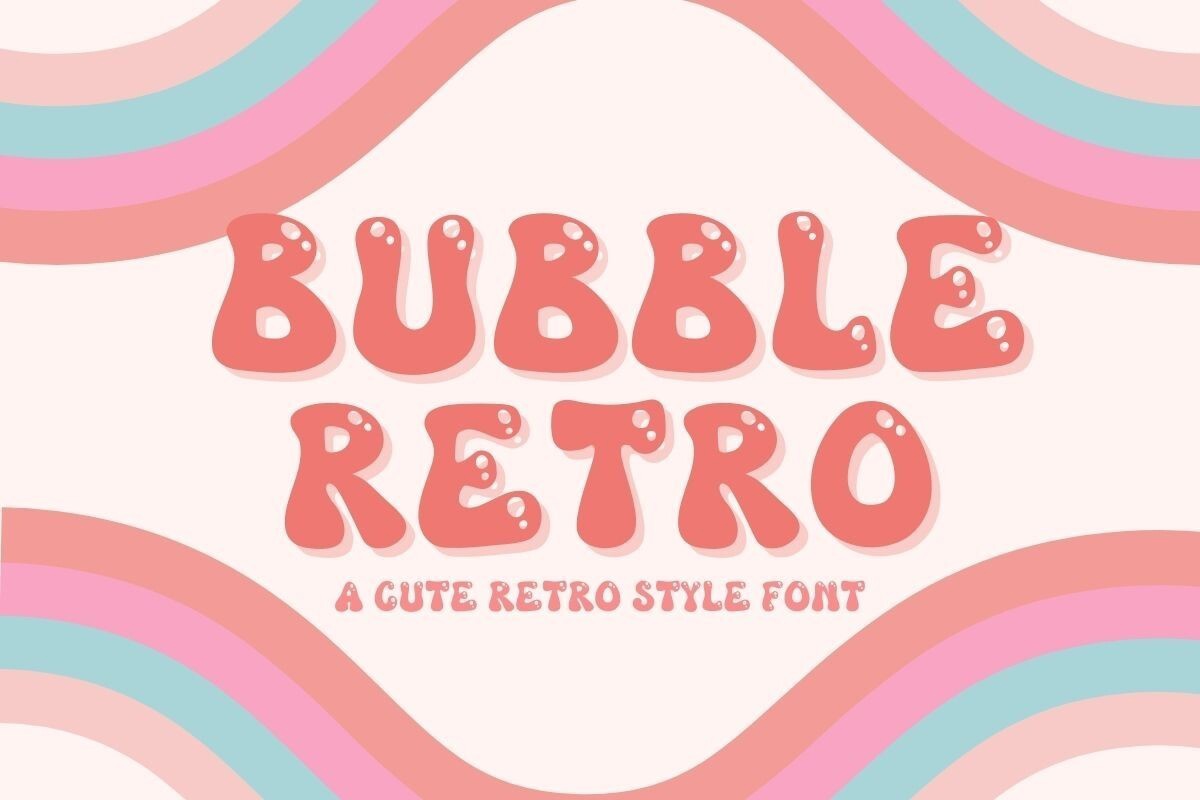 폰트 Bubble Retro