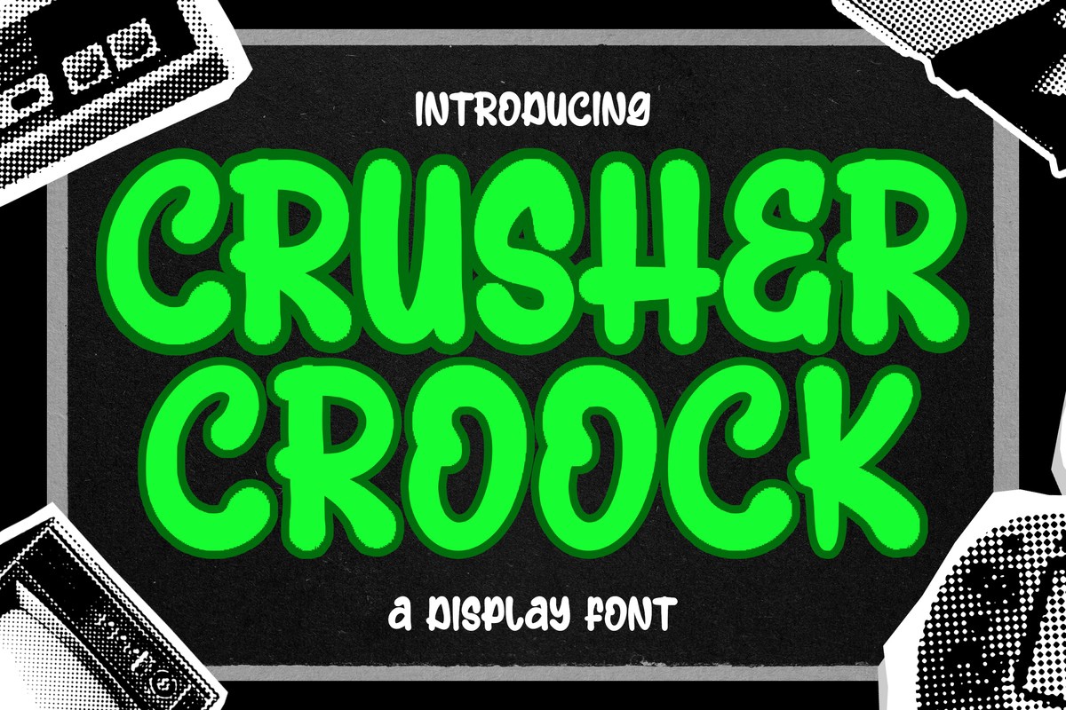 폰트 Crusher Croock