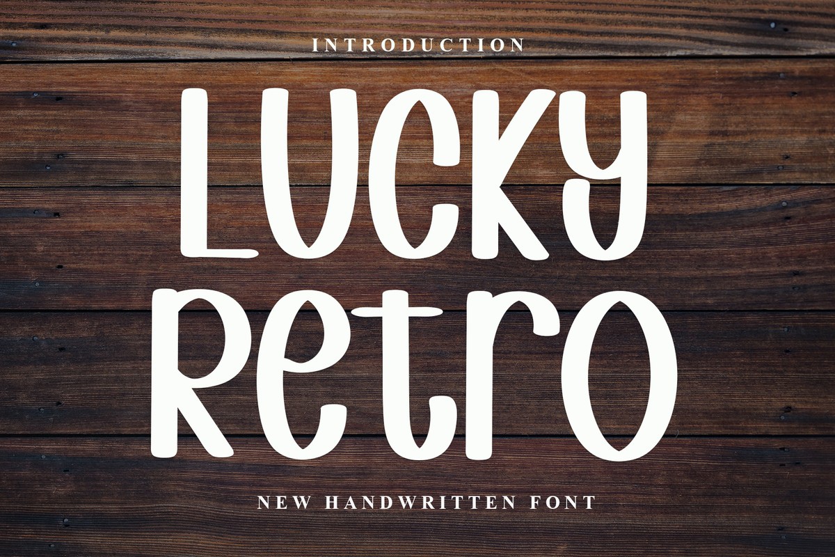 폰트 Lucky Retro