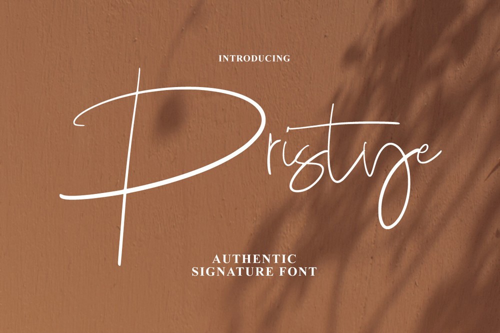 폰트 Pristye Signature