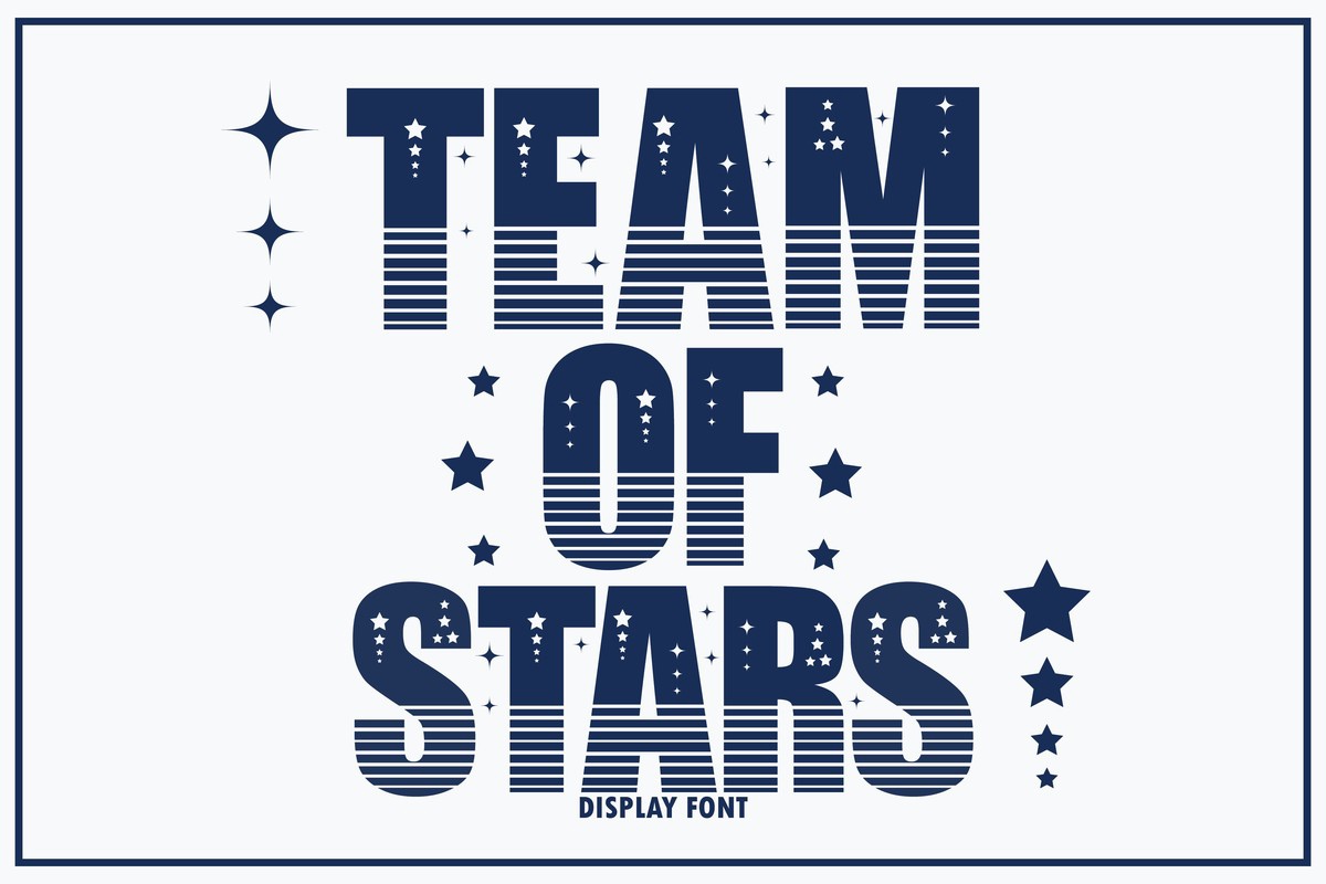폰트 Team of Stars