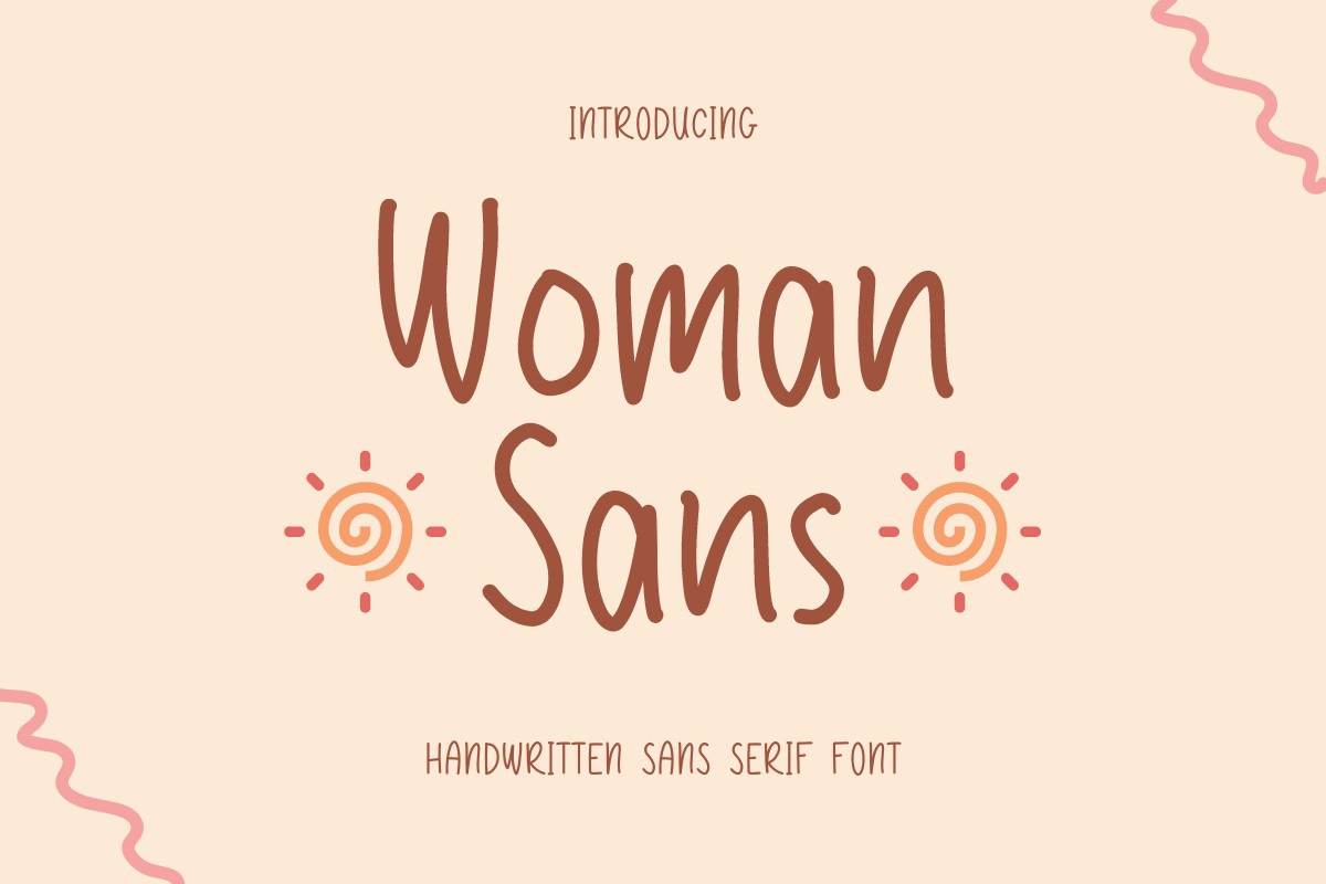 폰트 Woman Sans