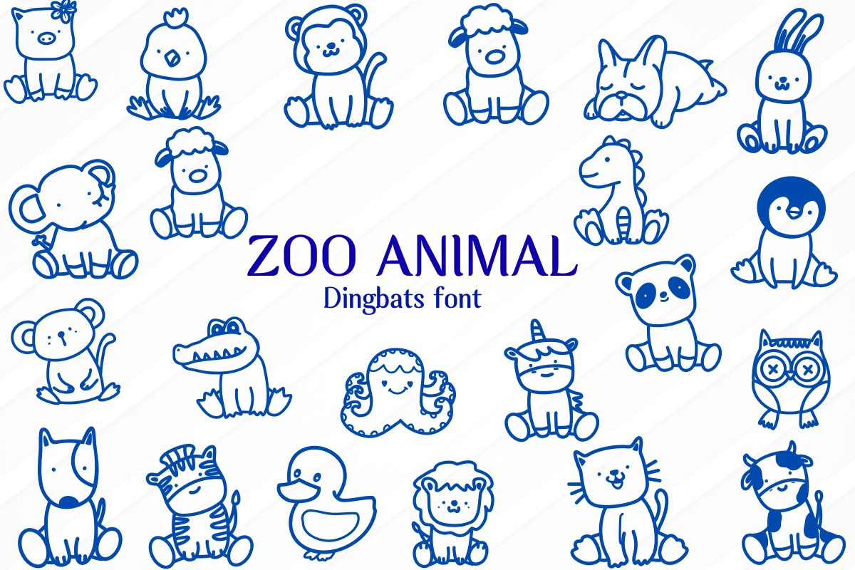 폰트 Zoo Animal