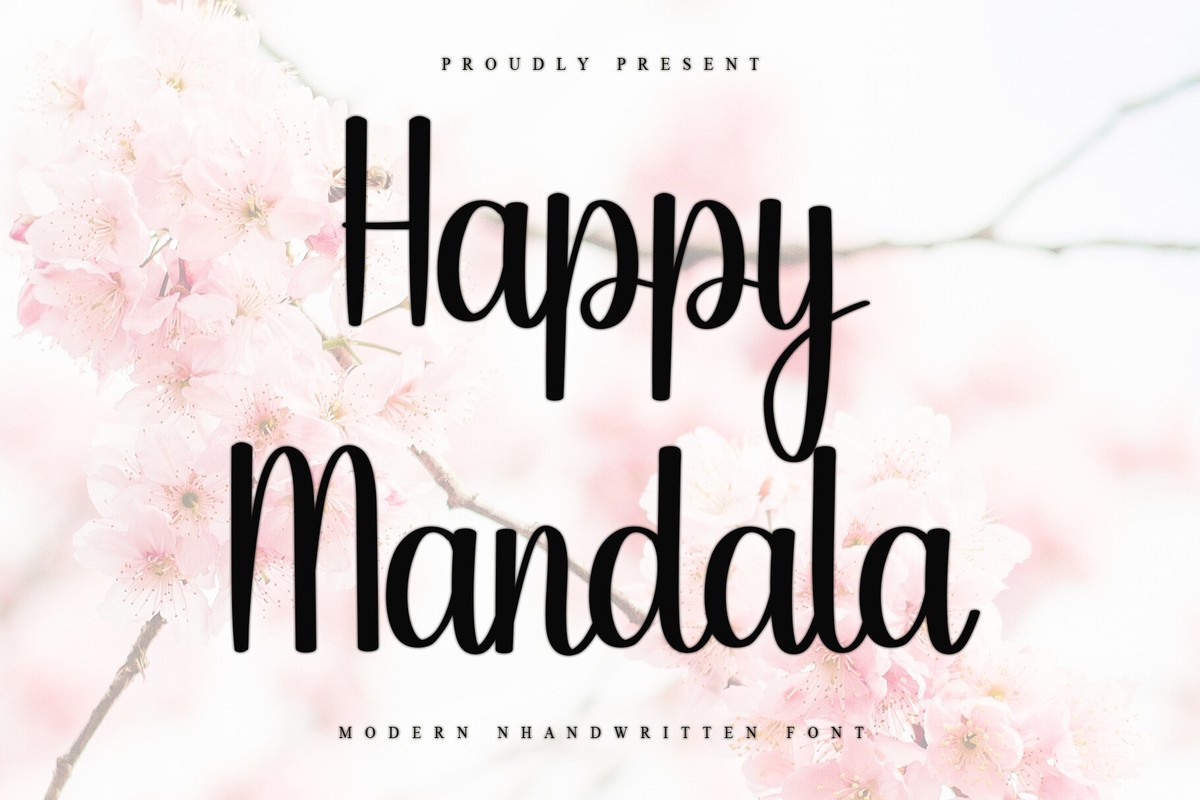 폰트 Happy Mandala