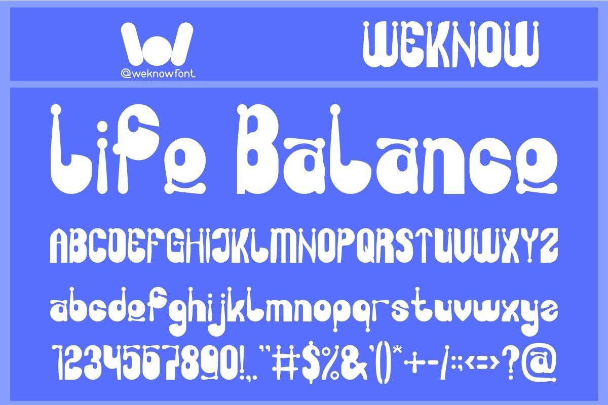 폰트 Life Balance