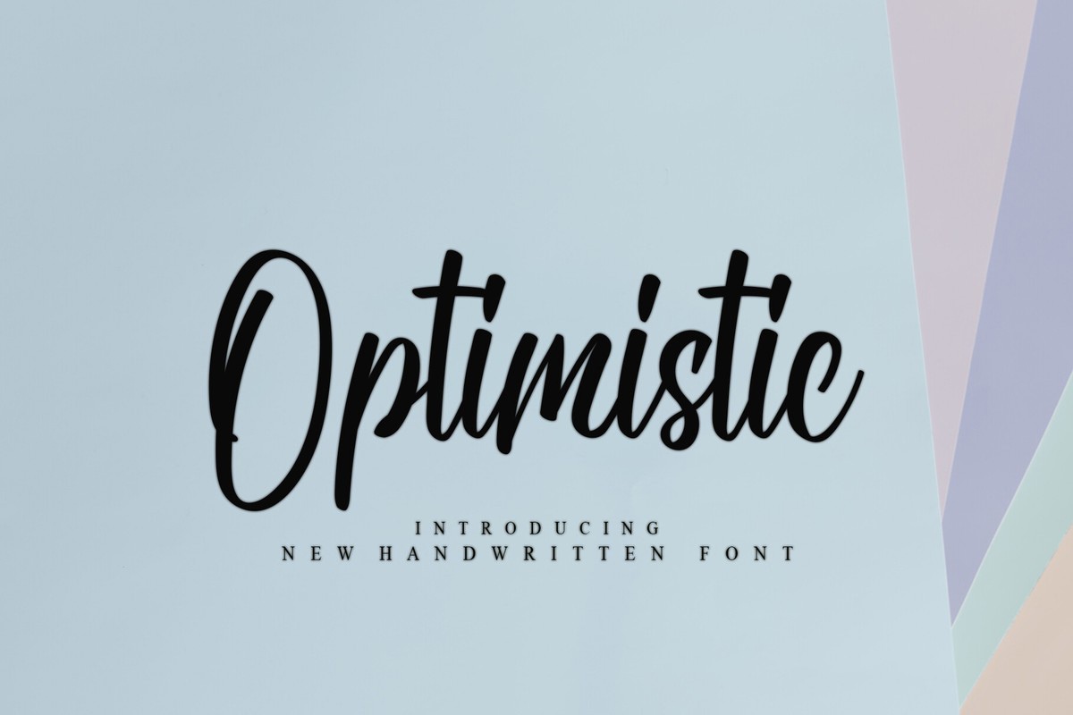 폰트 Optimistic