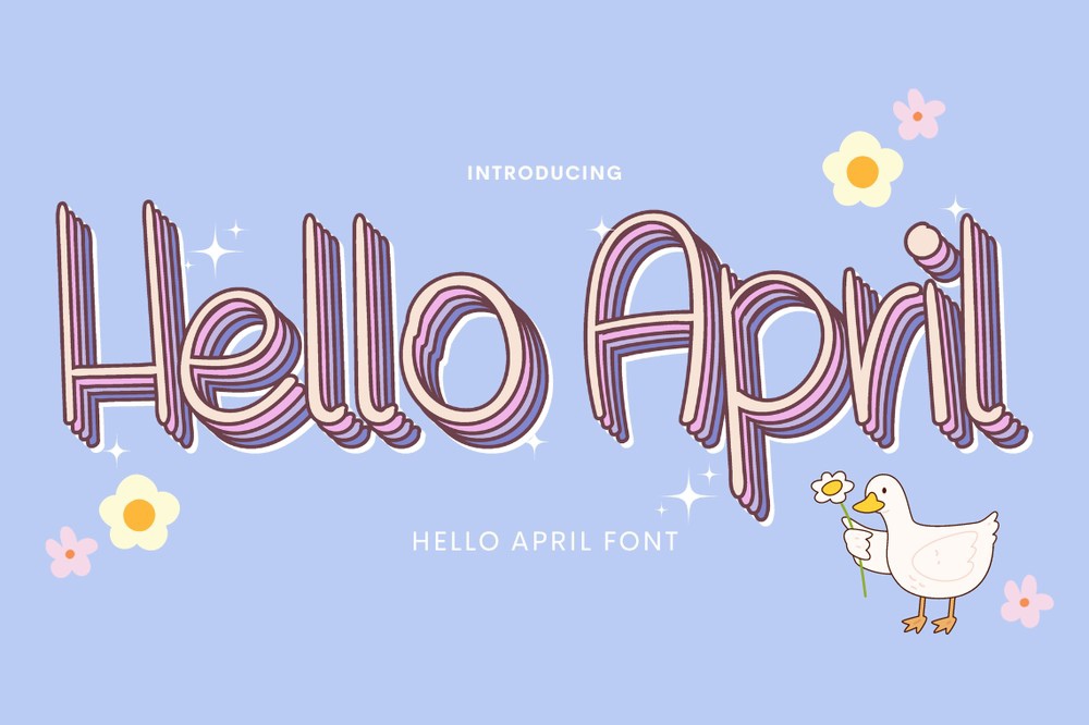 폰트 Hello April