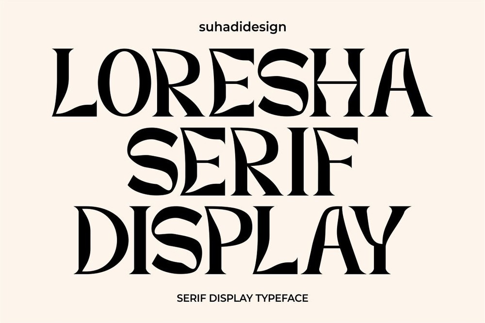 폰트 Loresha Serif Display