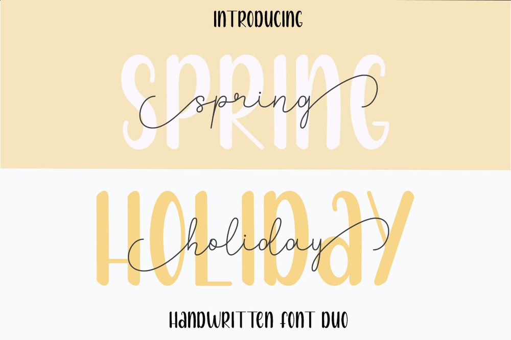 폰트 Spring Holiday