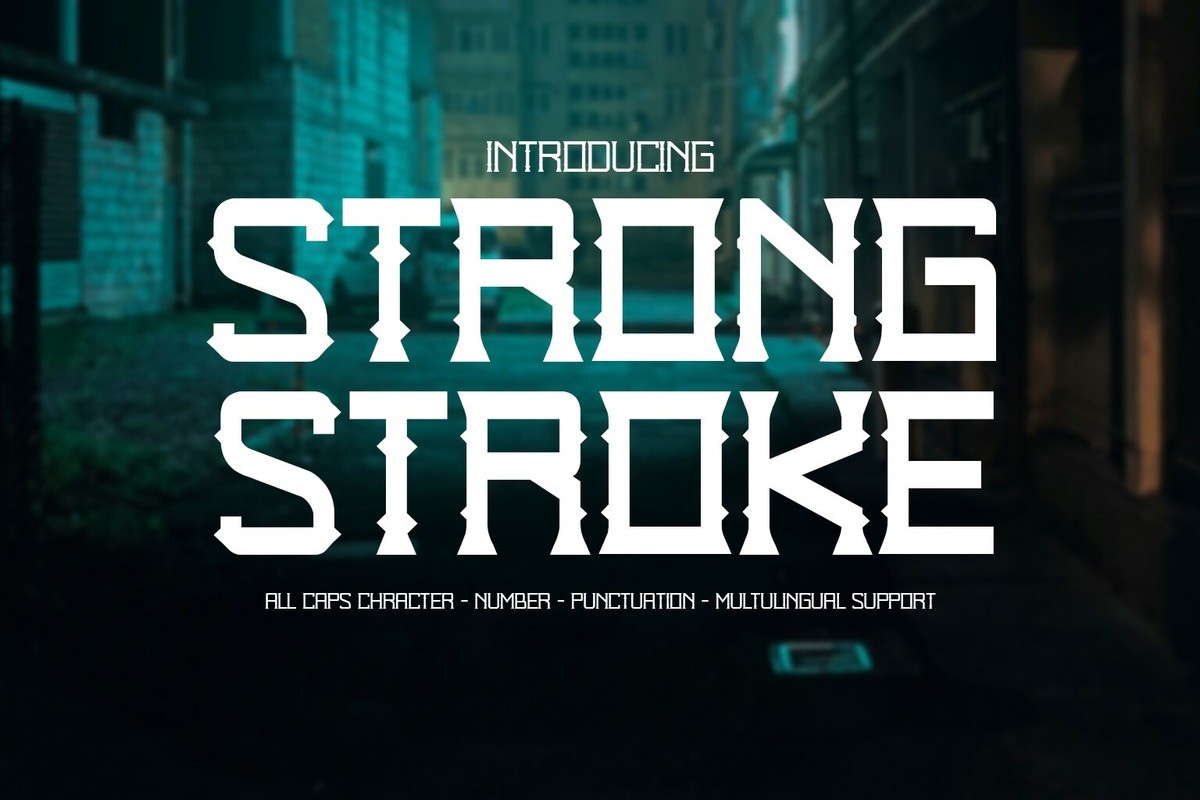폰트 Strong Stroke