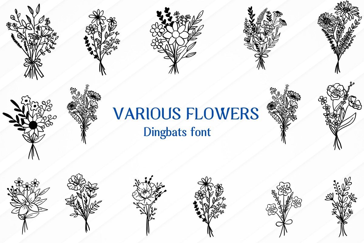 폰트 Various Flowers