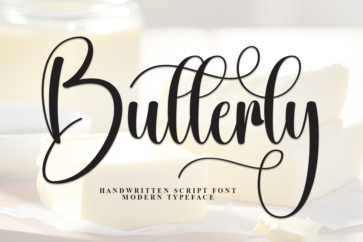 폰트 Butterly