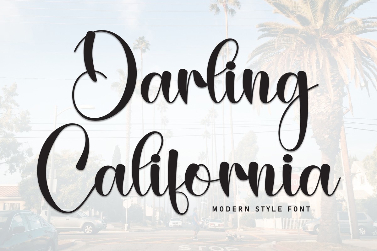 폰트 Darling California