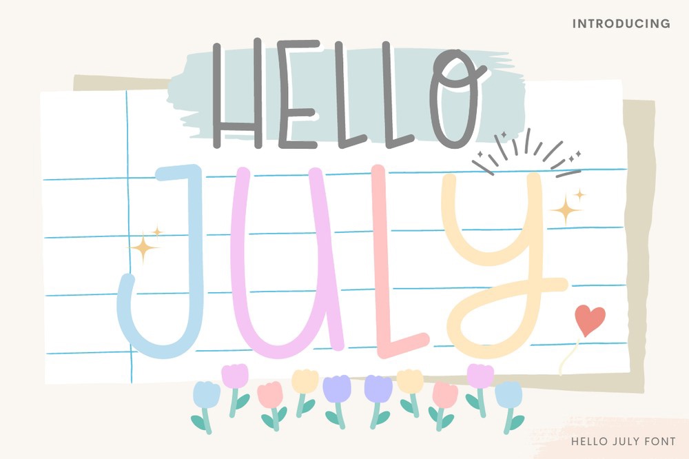 폰트 Hello July