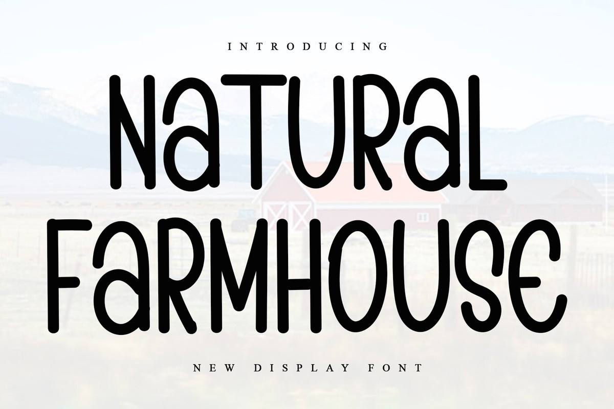 폰트 Natural Farmhouse