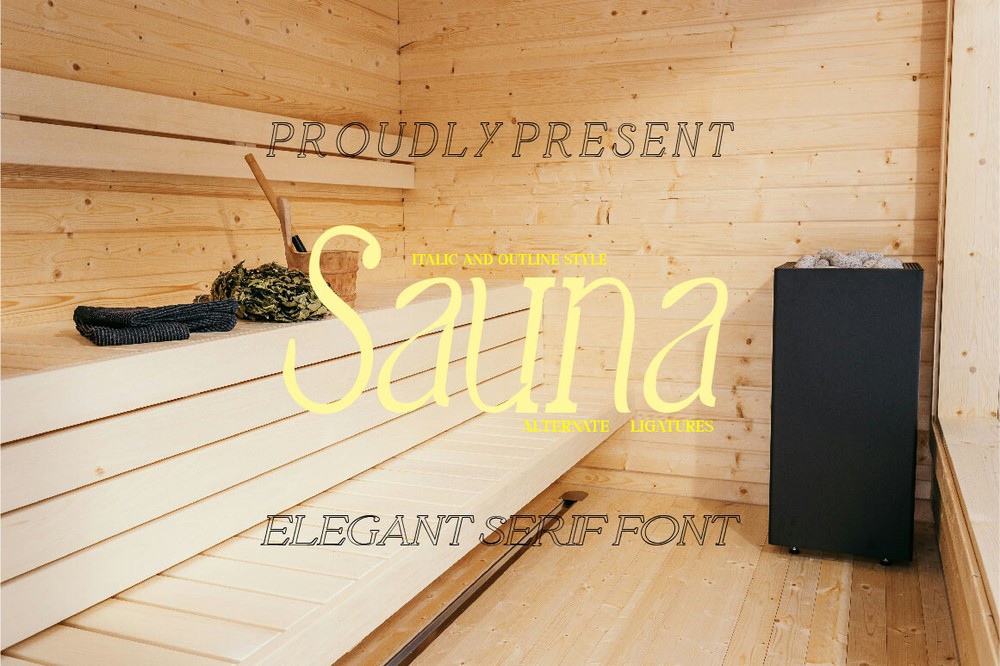 폰트 Sauna