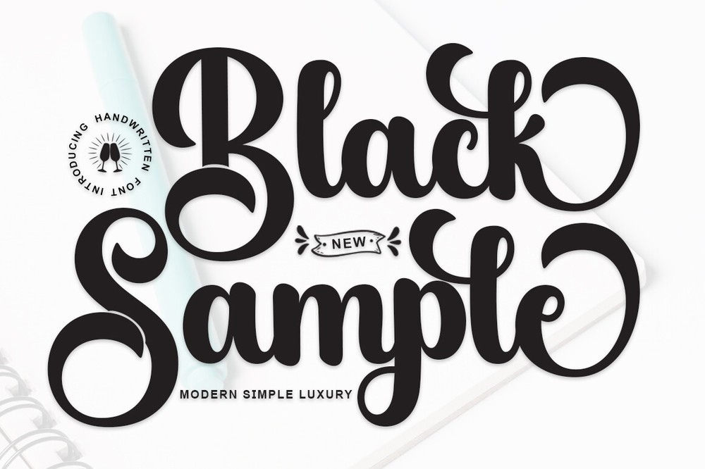 폰트 Black Sample