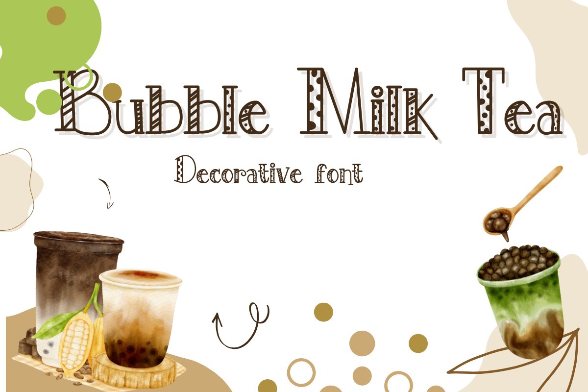 폰트 Bubble Milk Tea