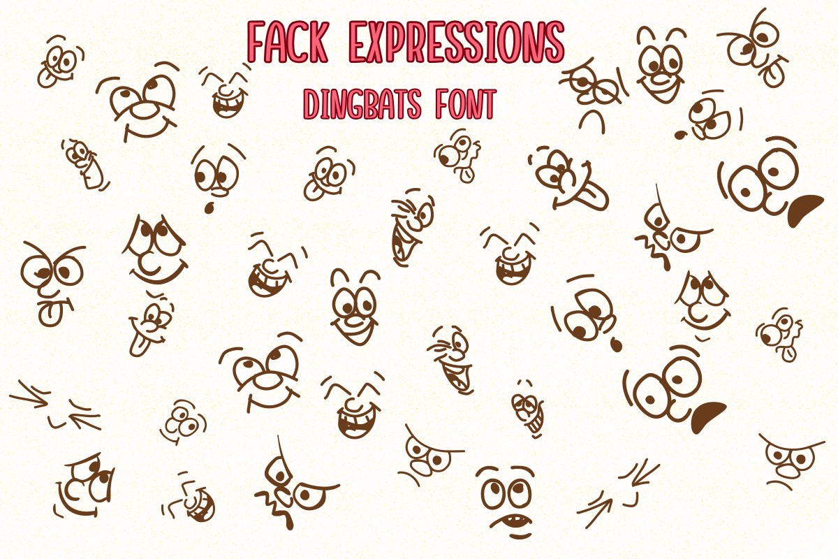 폰트 Fack Expressions