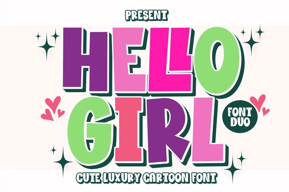 폰트 Hеllo Girl