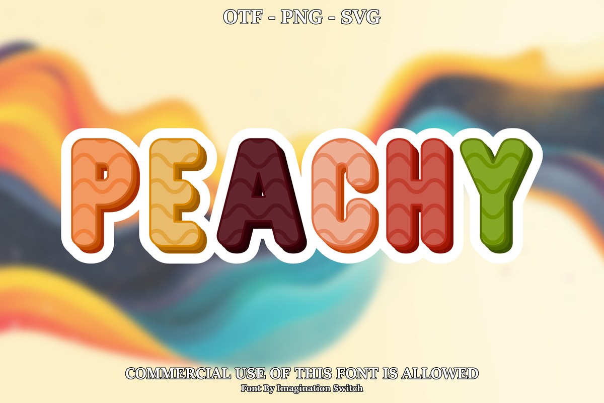 폰트 Peachy