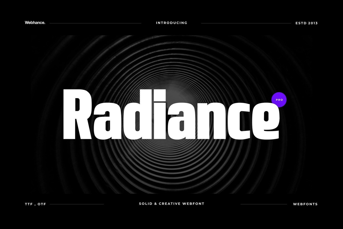 폰트 Radiance