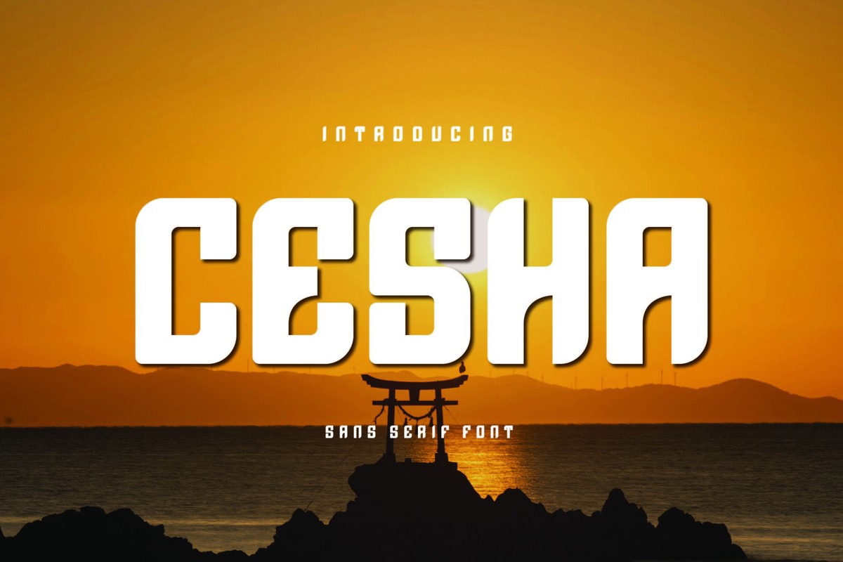 폰트 Cesha