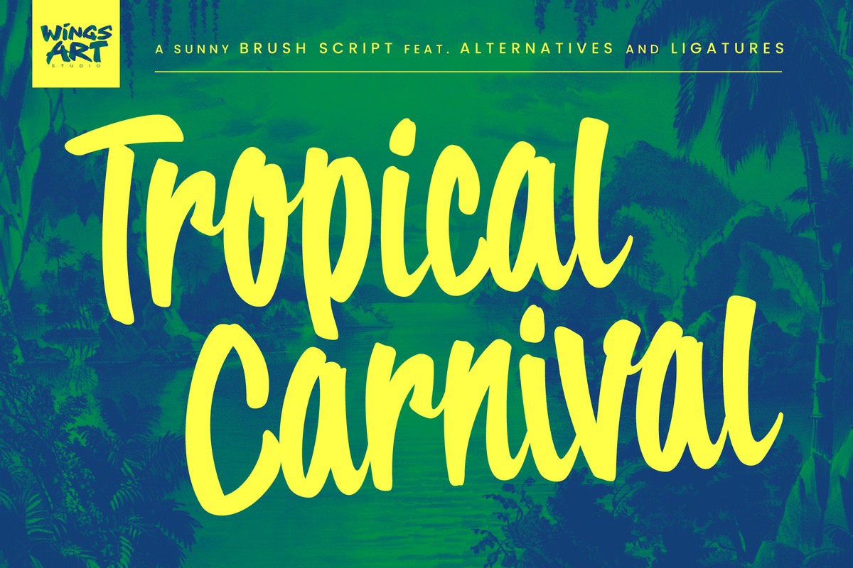 폰트 Tropical Carnival