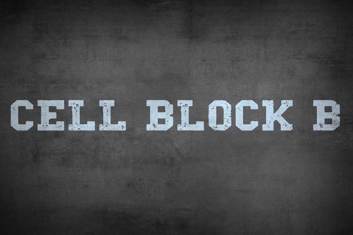 폰트 Cell Block B