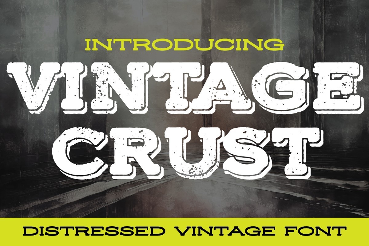 폰트 Vintage Crust