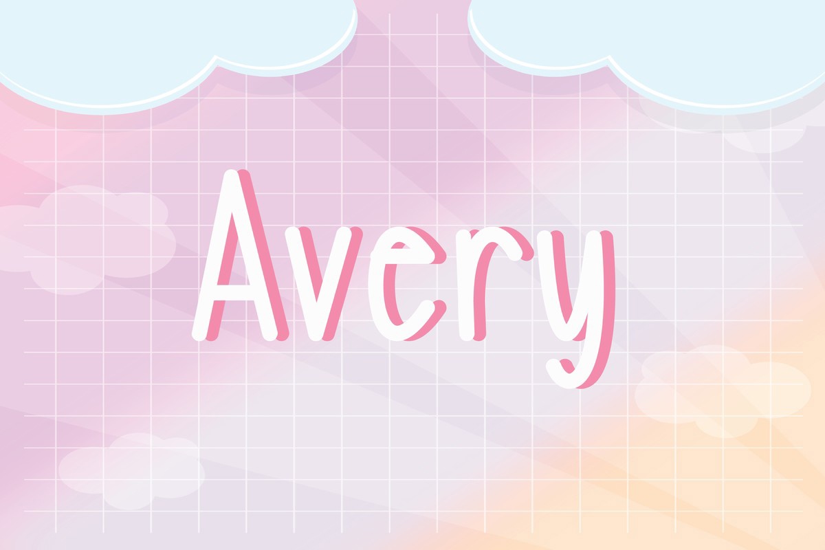 폰트 Avery