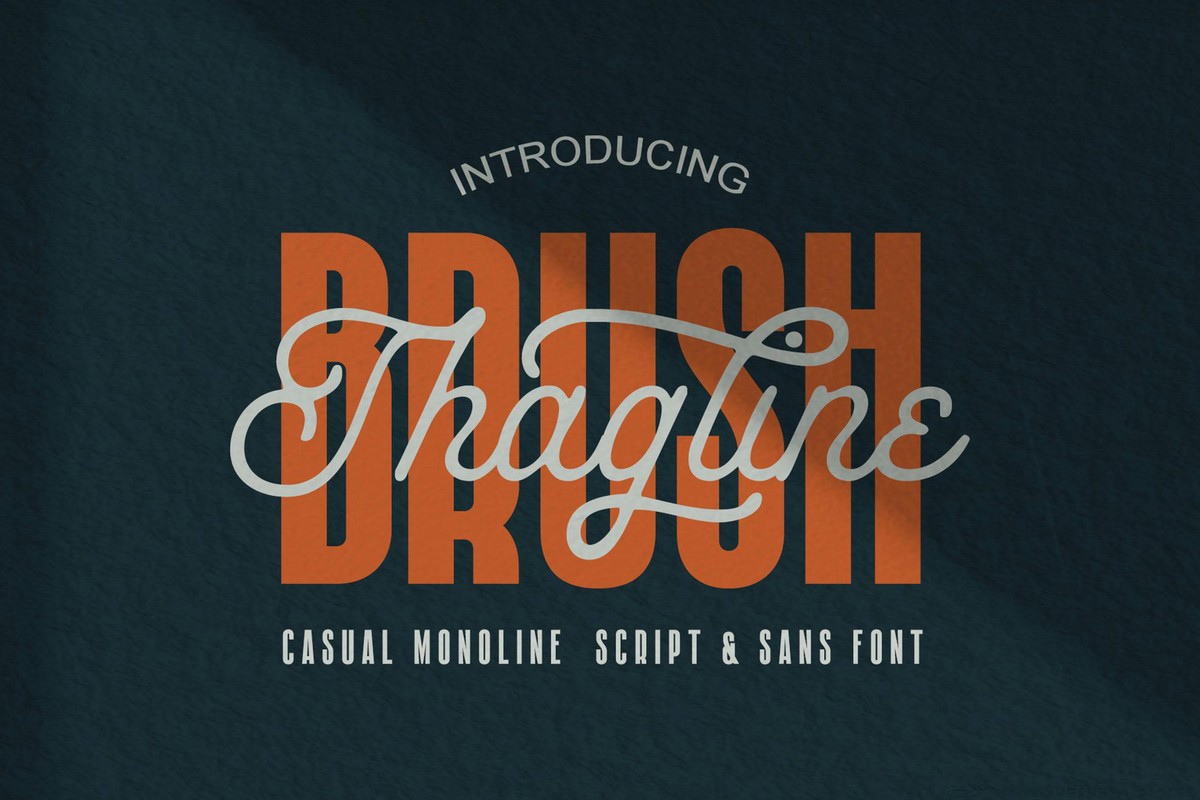 폰트 Brush Thagline
