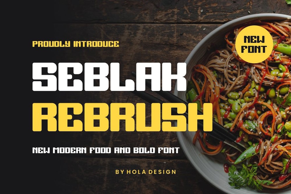 폰트 Seblak Rebrush