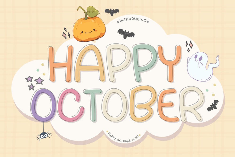 폰트 Happy October