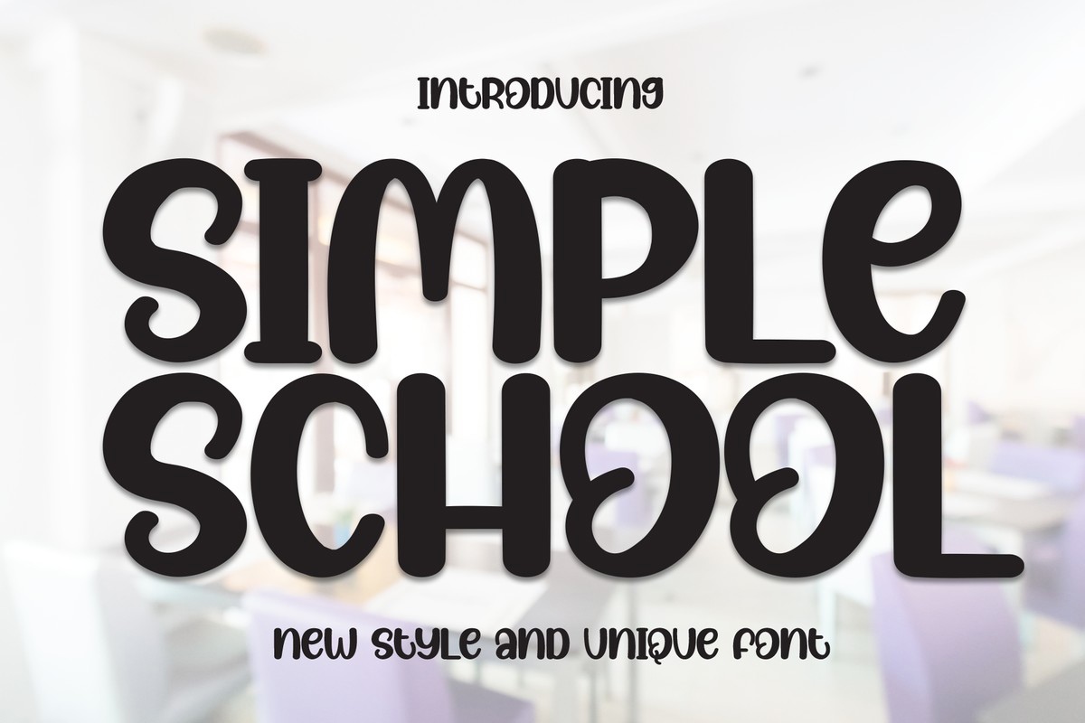 폰트 Simple School
