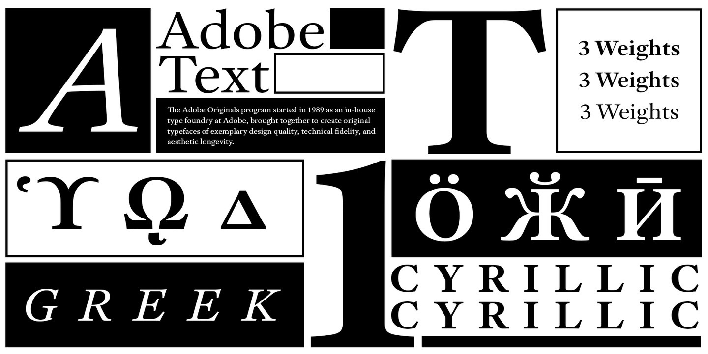 폰트 Adobe Text Pro