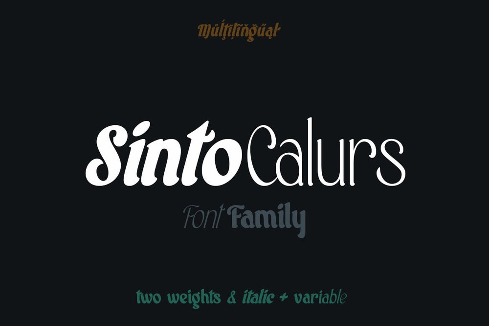폰트 Sinto Calurs