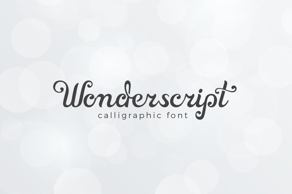 폰트 Wonderscript